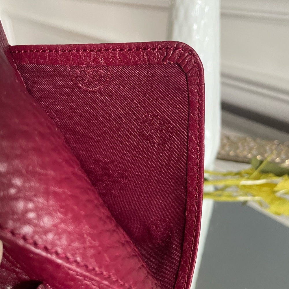 Tory Burch French Fold Travel Wallet- Hot Pink - Picture 6 of 8
